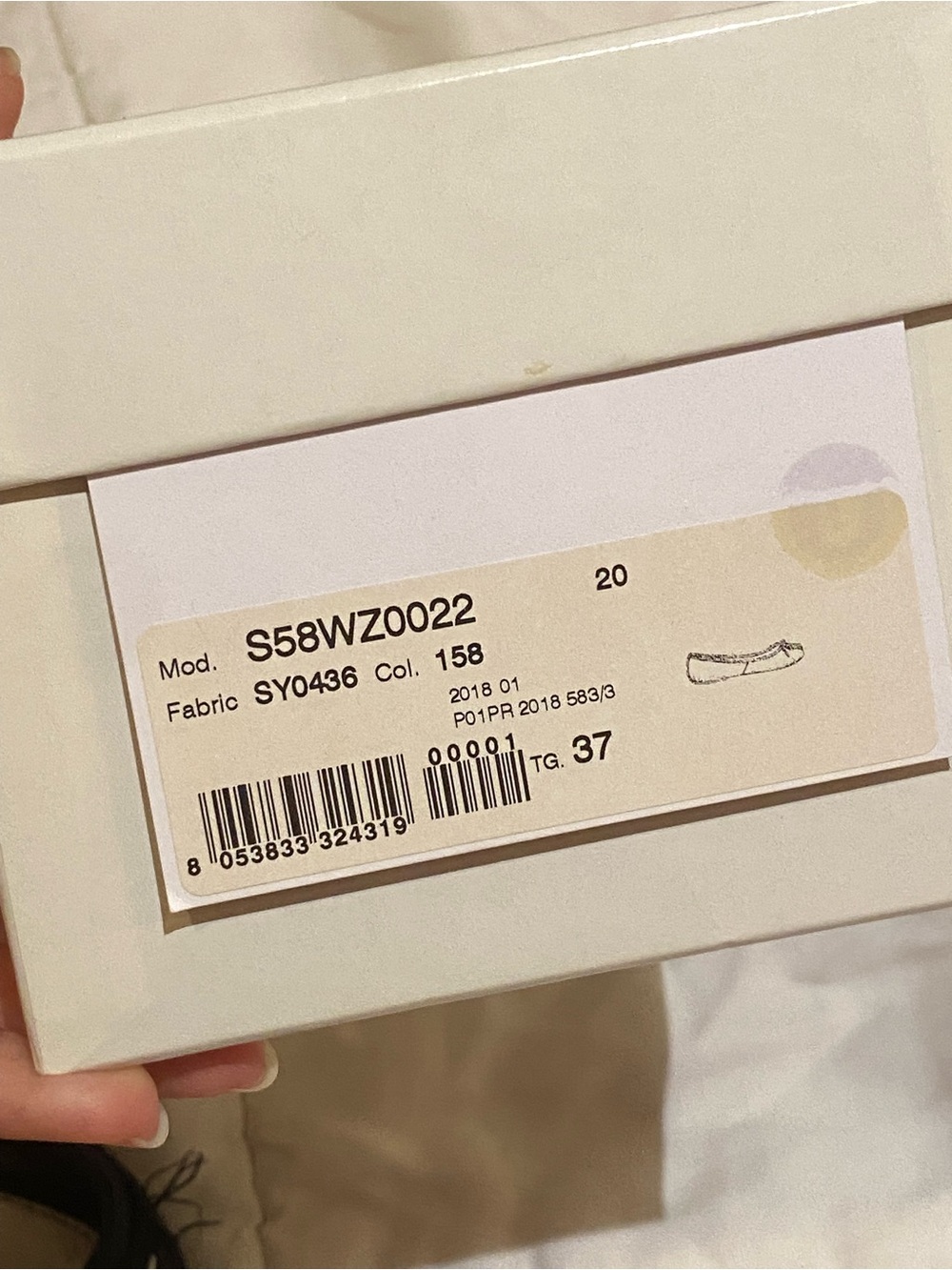 Maison Margiela black satin Tabi ballet flats - Picture 6 of 6